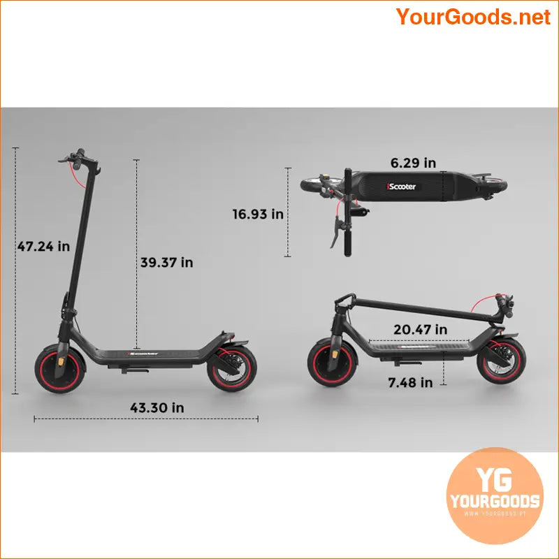 iScooter i8L 350W Foldable Electric Scooter 18 Miles - YourGoods Online Shop