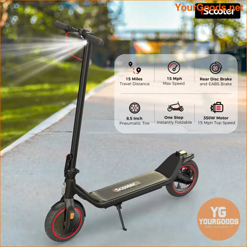 iScooter i8L 350W Foldable Electric Scooter 18 Miles - YourGoods Online Shop