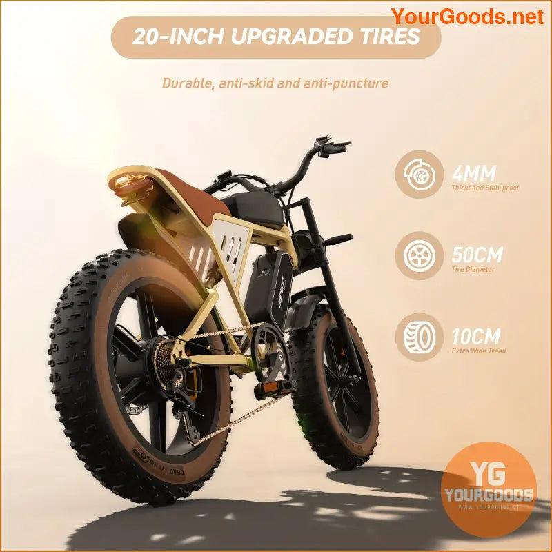 Jansno 20 750W Electric Bike with 48V 14Ah Battery - YourGoods Online Shop