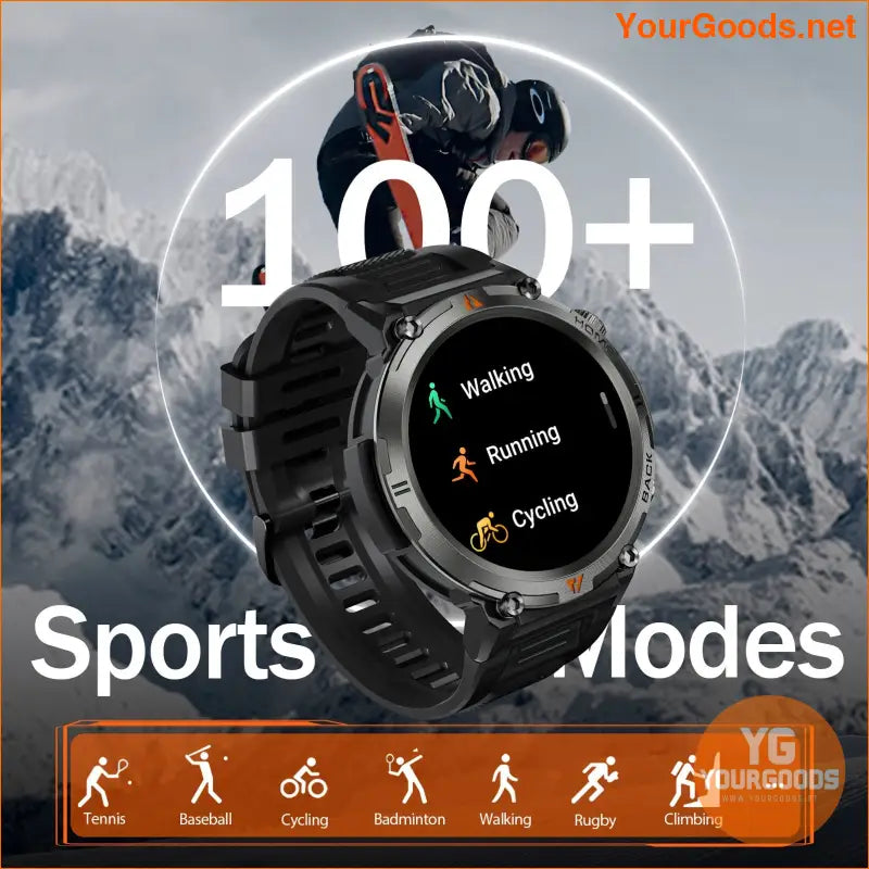 JELLOO Pro Fitness Watch MultiFeature Smartwatch for Active Men - YourGoods Online Shop