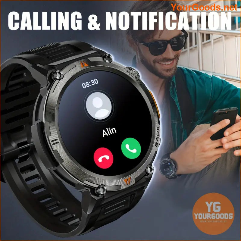 JELLOO Smart Watch HD Touchscreen Call Function Fitness Tracker - YourGoods Online Shop