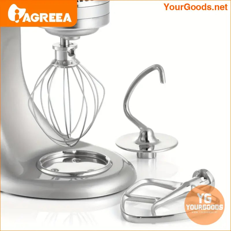 Kitchen Aid Compatible Stainless Steel Mixing Beater Set - YourGoods Online Shop