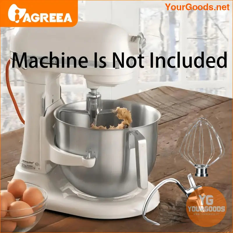 Kitchen Aid Compatible Stainless Steel Mixing Beater Set - YourGoods Online Shop