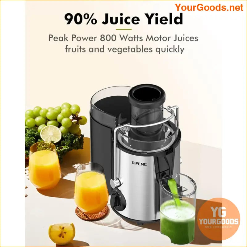 Large 3 Inch Whole Fruit Veg Juicer BPA Free Easy Clean