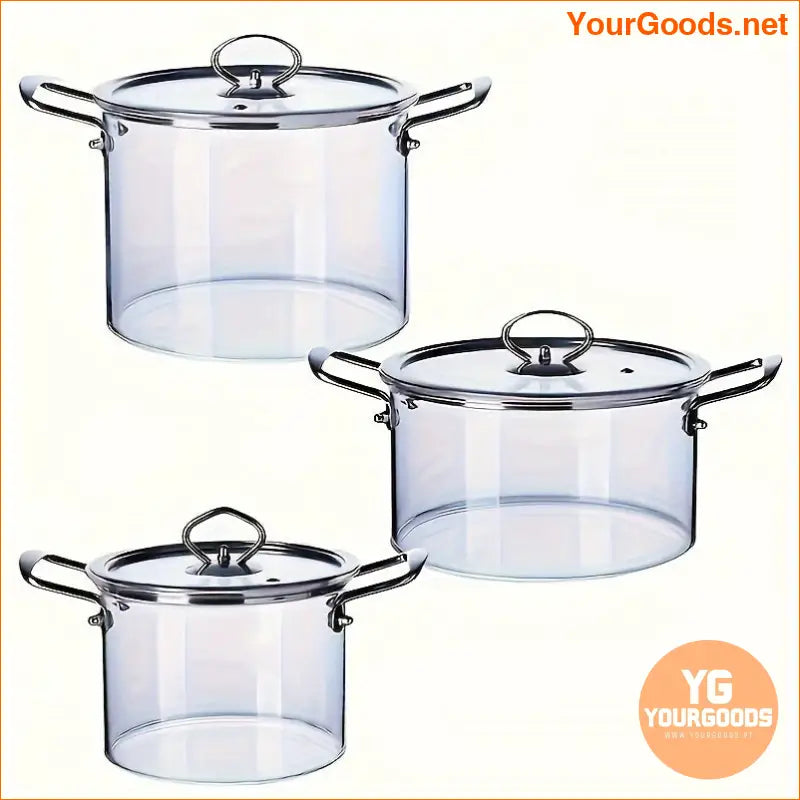 Large Capacity Borosilicate Glass Soup Pot with Lid - YourGoods Online Shop