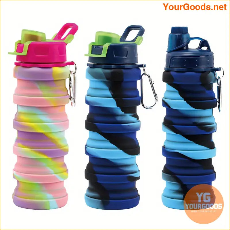 Large Capacity Foldable Silicone Water Bottle Portable Durable - YourGoods Online Shop