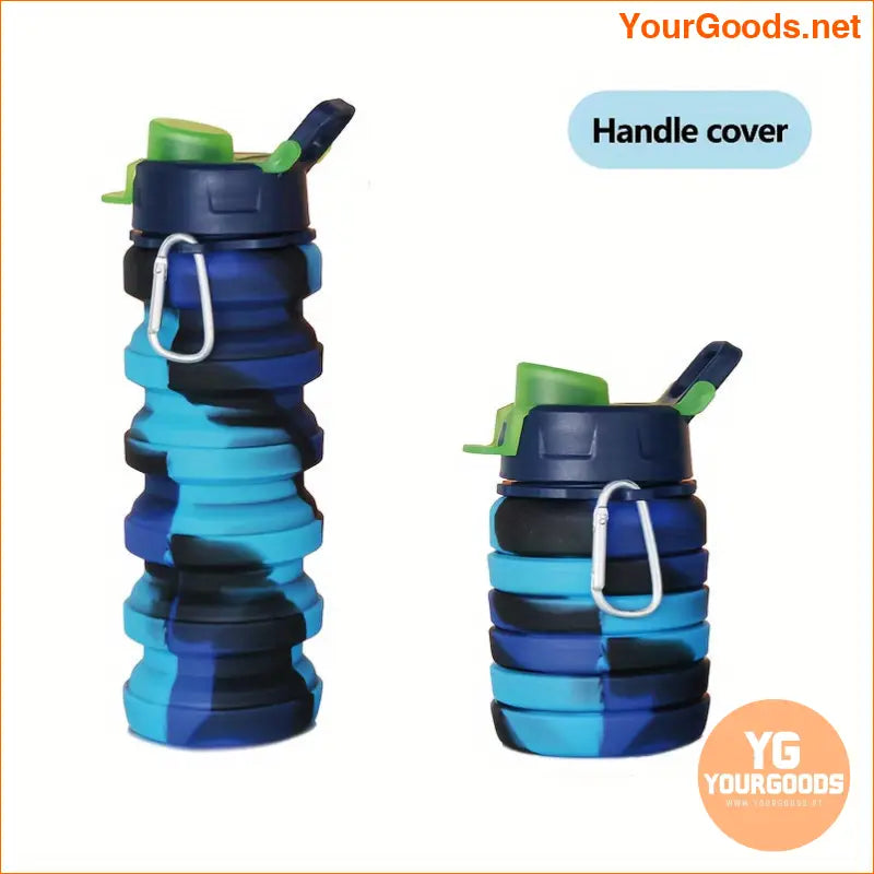 Large Capacity Foldable Silicone Water Bottle Portable Durable - YourGoods Online Shop