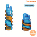 Large Capacity Foldable Silicone Water Bottle Portable Durable - YourGoods Online Shop