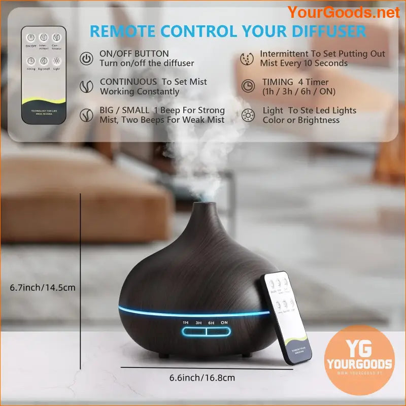 Large Room Essential Oil Diffuser with Remote Control - YourGoods Online Shop