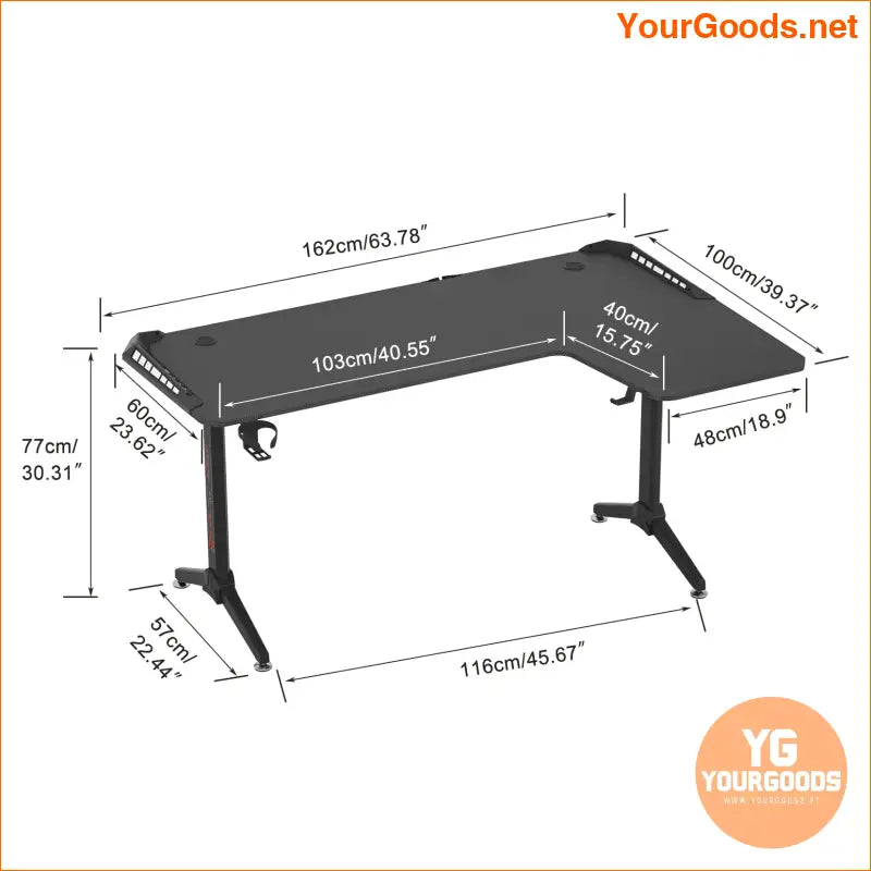 Large Standing Desk L Shaped 60 Inch Gaming Desk Rising Sit Stand Up Corner Desk with RGB LED Lights for Computer Home