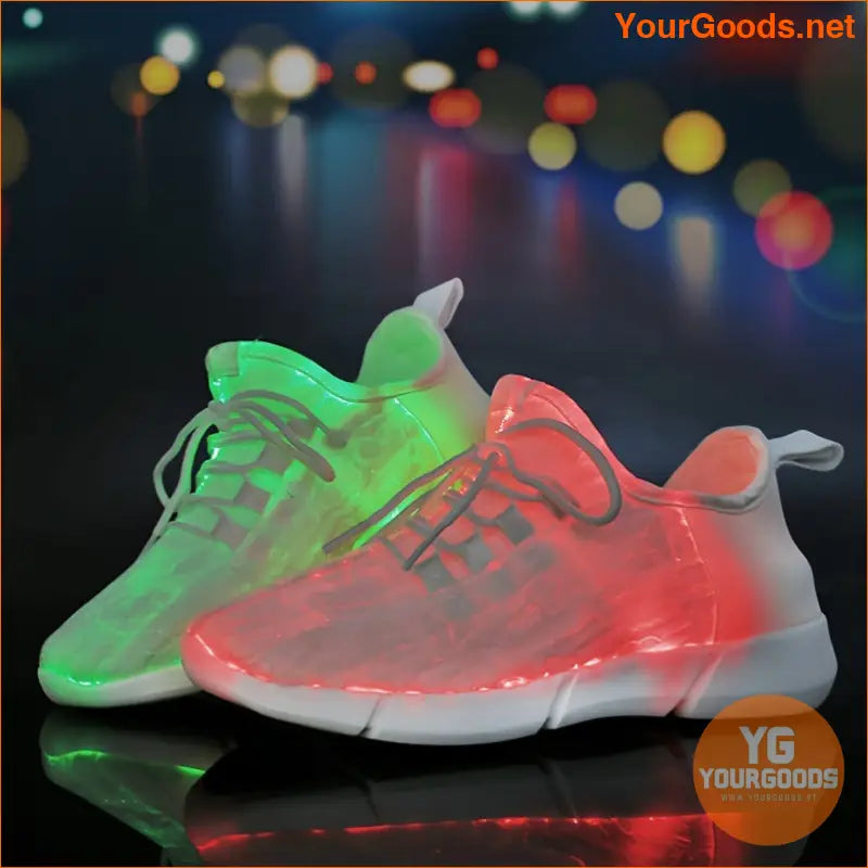 LED Fiber Optic Shoes Light Up Sneakers Flash Shoes -7 Color-changing, Suitable For Holiday Party Dancing, Halloween, Christmas, New Year, Women LED Shoes Fiber Optic Light Up Sneakers USB Charging Dancing Shoes - YourGoods Online Shop