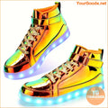 LED Lights Up Shoes, Unisex Luminous Flashing Trainers, USB Charging Lace Up Couples Dancing Shoes - YourGoods Online Shop