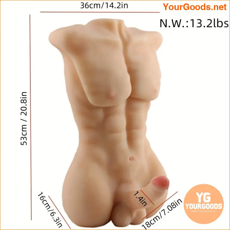 LifeSize Male Torso Sex Doll with Big Penis - YourGoods Online Shop