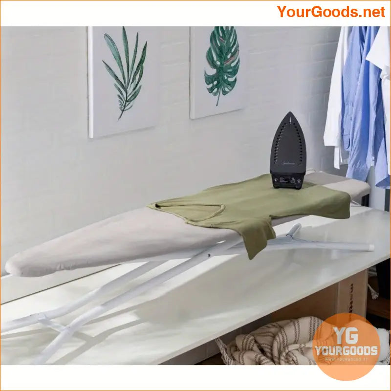 Light Grey Ironing Board with Cover and Pad 4 Steel Legs - YourGoods Online Shop