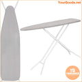 Light Grey Ironing Board with Cover and Pad 4 Steel Legs - YourGoods Online Shop