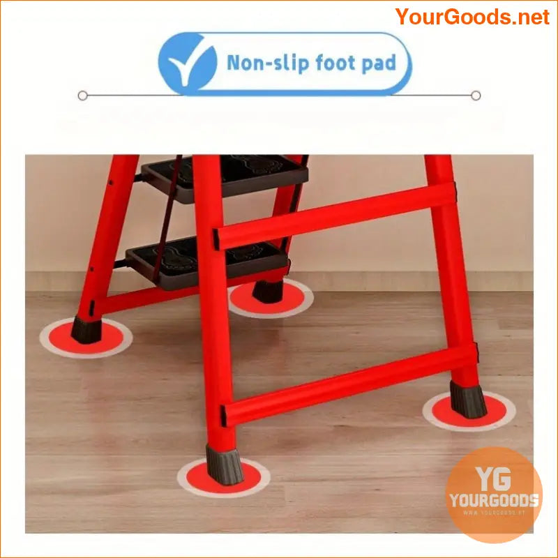 Lightweight 6 Step Folding Steel Step Stool for Adults - YourGoods Online Shop