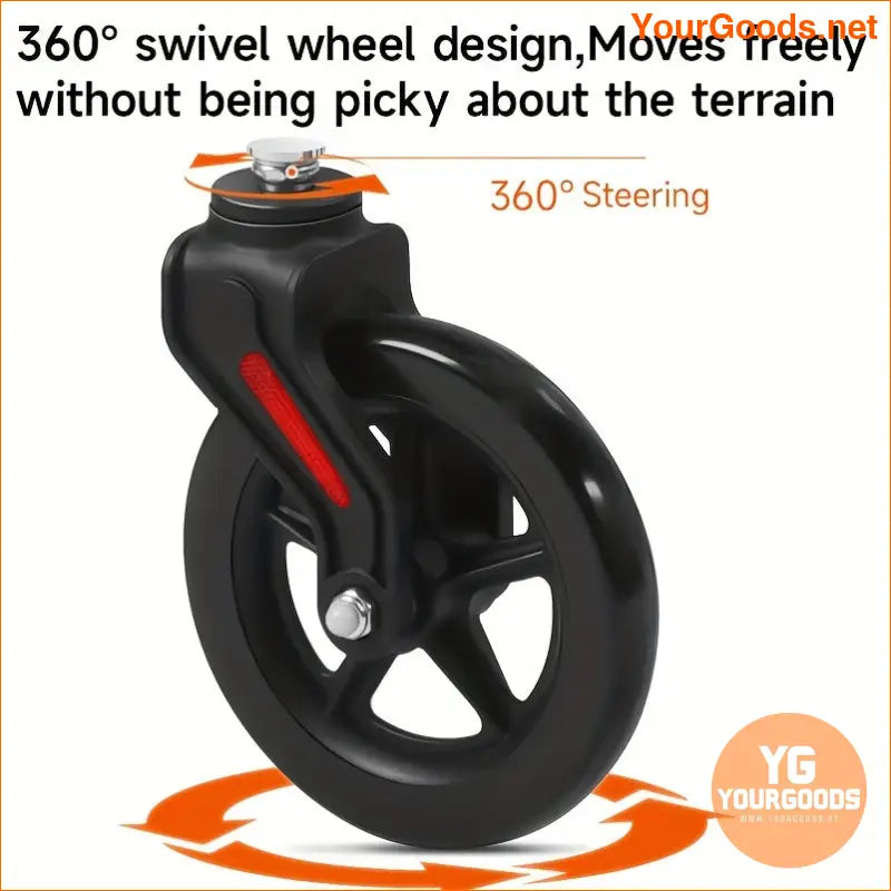 Lightweight Foldable Transport Wheelchair with 20 Wheels Ergonomic Design - YourGoods Online Shop