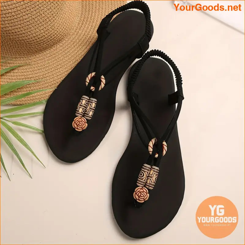 Lightweight Womens Beaded Thong Sandals for Summer - YourGoods Online Shop