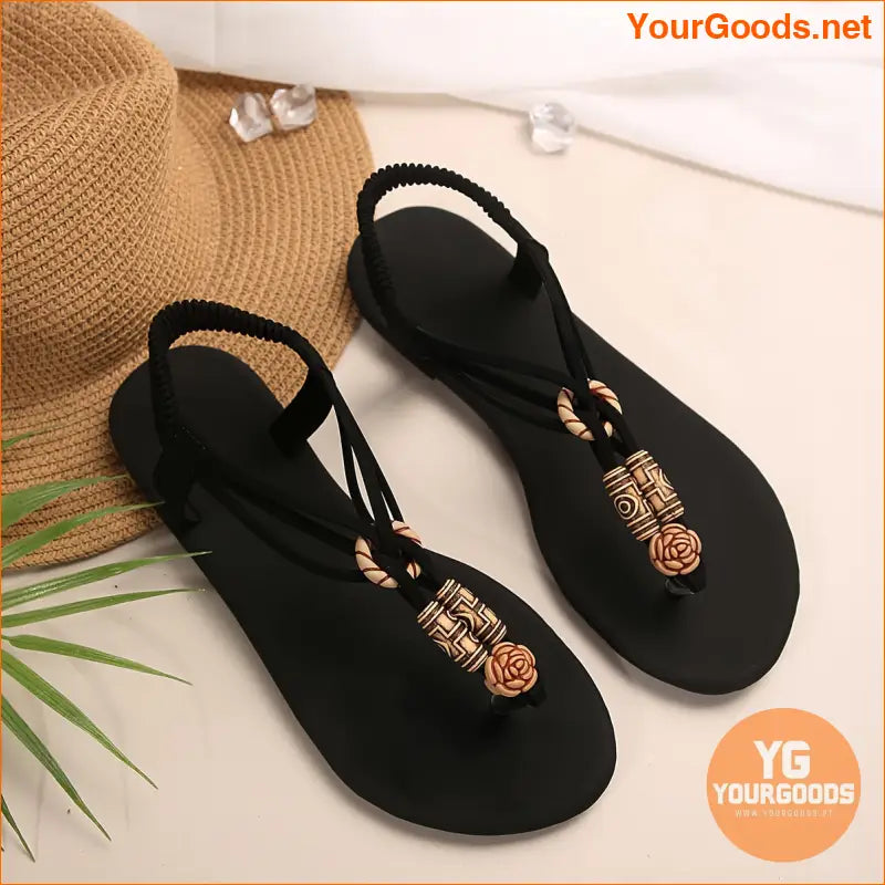 Lightweight Womens Beaded Thong Sandals for Summer - YourGoods Online Shop