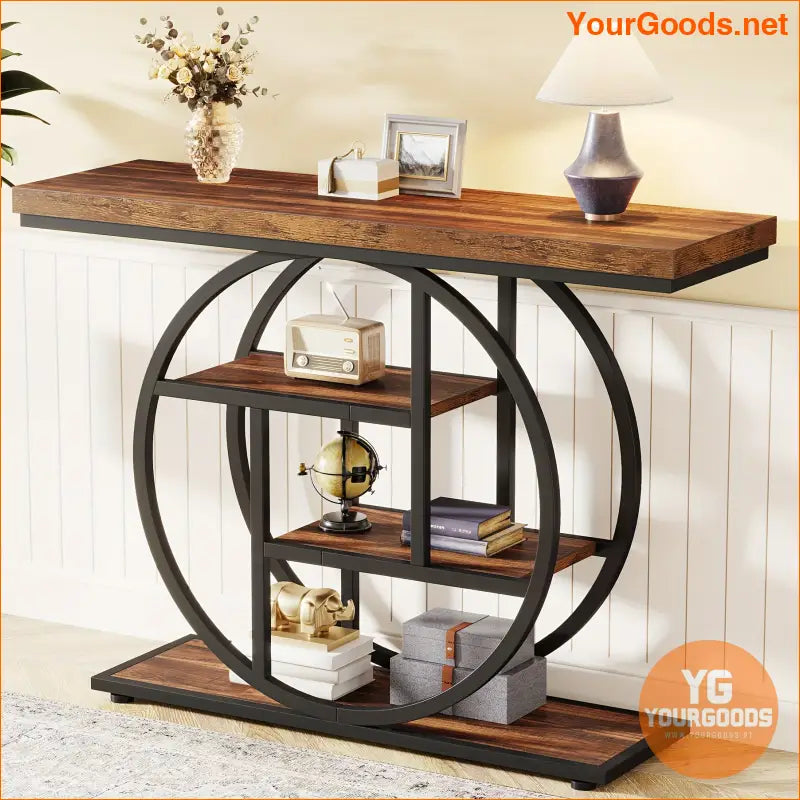 LITTLE TREE 4Tier Narrow Console Table with Storage Shelves - YourGoods Online Shop