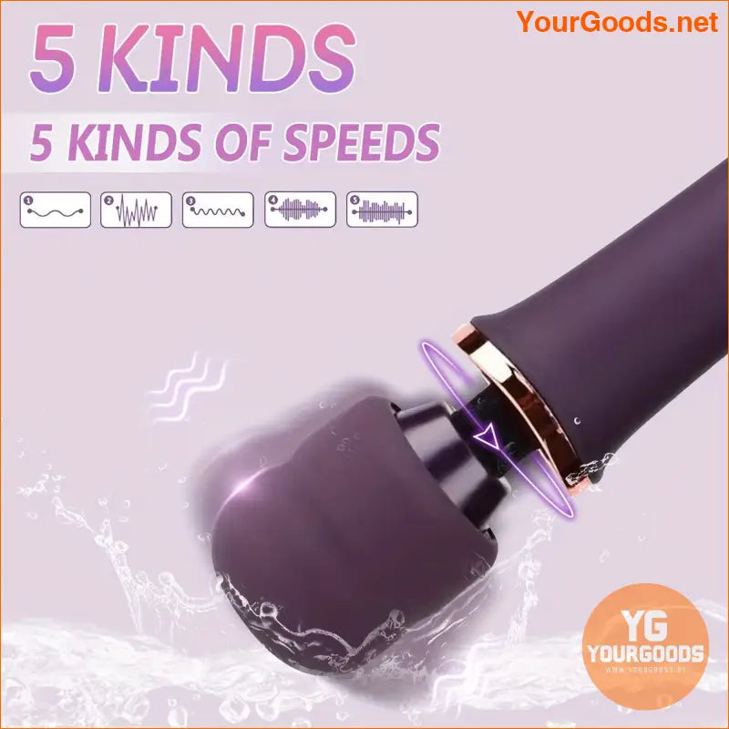 LUVWAKE Wireless Vibration Wand 10 Modes Waterproof GSpot Stimulator - YourGoods Online Shop