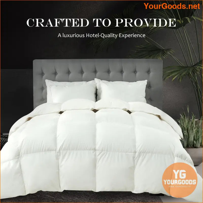 Luxurious 100 Organic Cotton Goose Down Comforter - YourGoods Online Shop