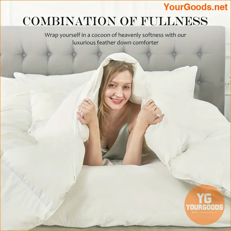 Luxurious 100 Organic Cotton Goose Down Comforter - YourGoods Online Shop