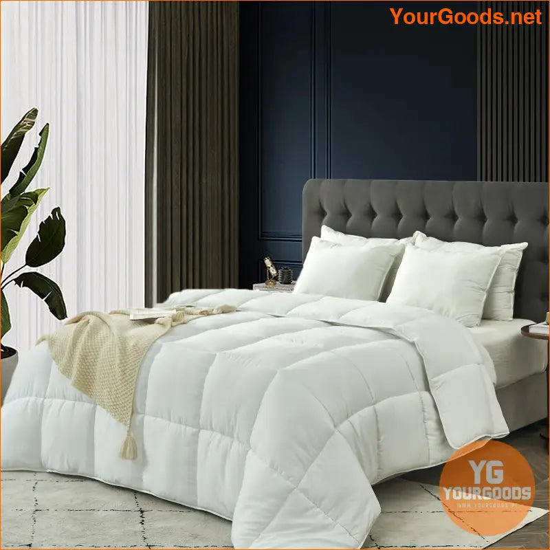 Luxurious 100 Organic Cotton Goose Down Comforter - YourGoods Online Shop