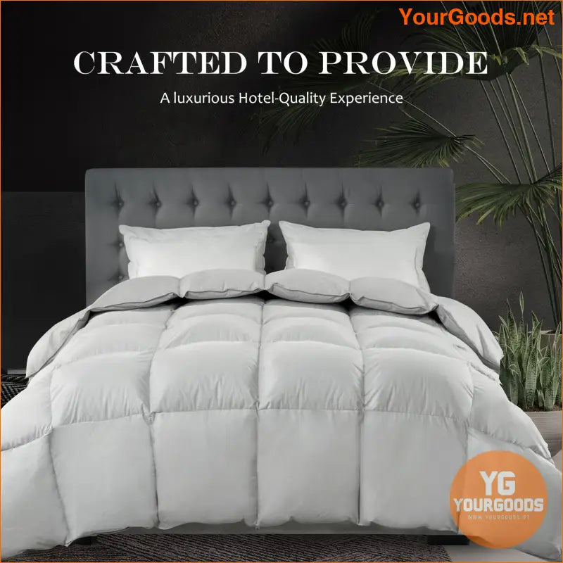 Luxurious 100 Organic Cotton Goose Down Comforter - YourGoods Online Shop