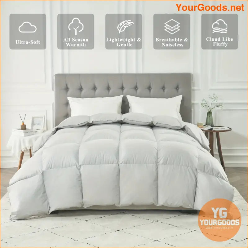 Luxurious 100 Organic Cotton Goose Down Comforter - YourGoods Online Shop