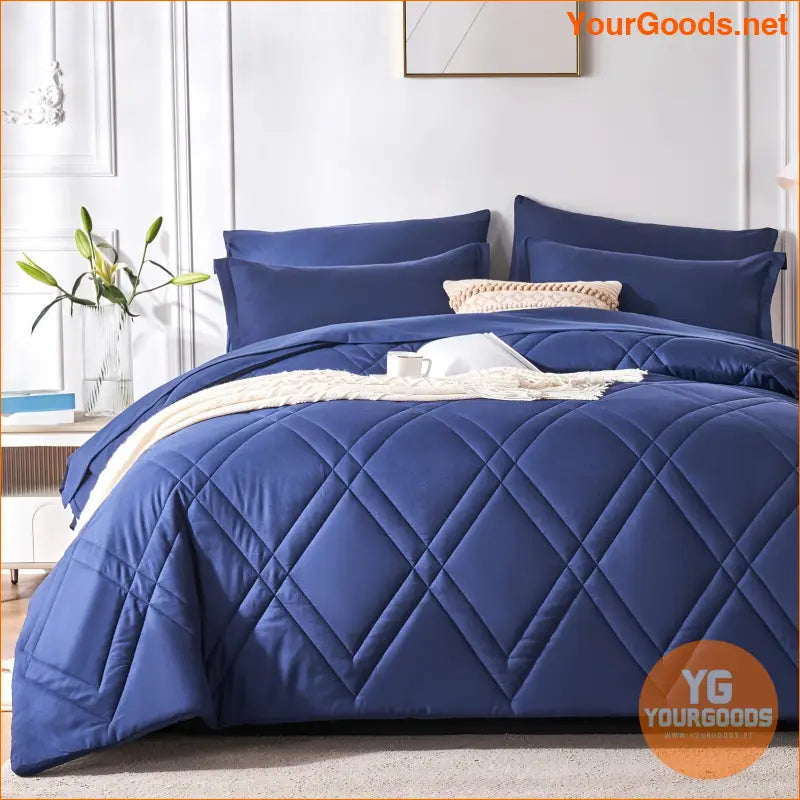 Luxurious Geometric Comforter Set Soft Hypoallergenic Bedding - YourGoods Online Shop