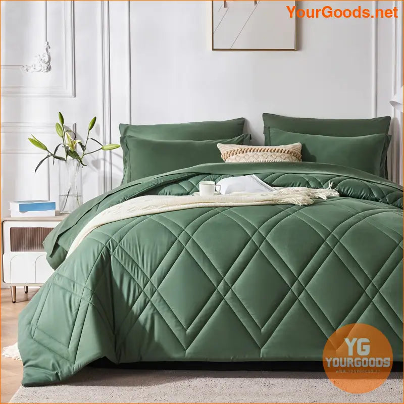 Luxurious Geometric Comforter Set Soft Hypoallergenic Bedding - YourGoods Online Shop