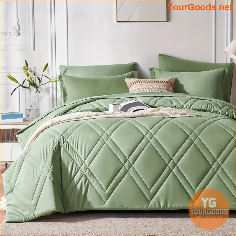 Luxurious Geometric Comforter Set Soft Hypoallergenic Bedding - YourGoods Online Shop