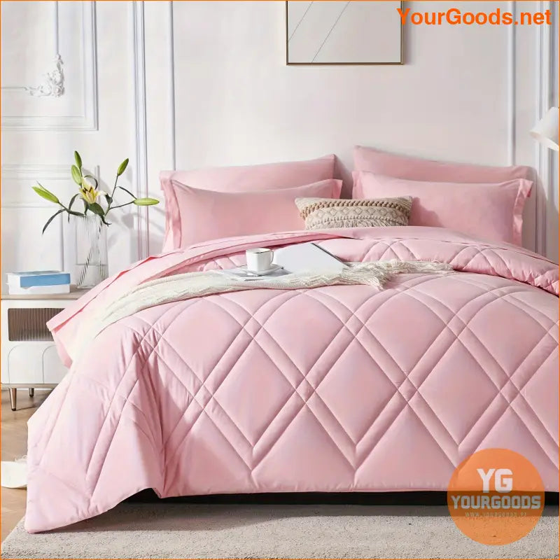 Luxurious Geometric Comforter Set Soft Hypoallergenic Bedding - YourGoods Online Shop