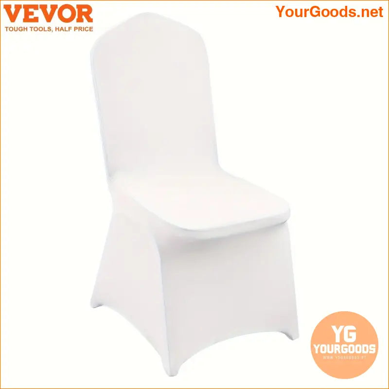 Luxurious White Stretch Chair Covers - 150 Pack - YourGoods Online Shop