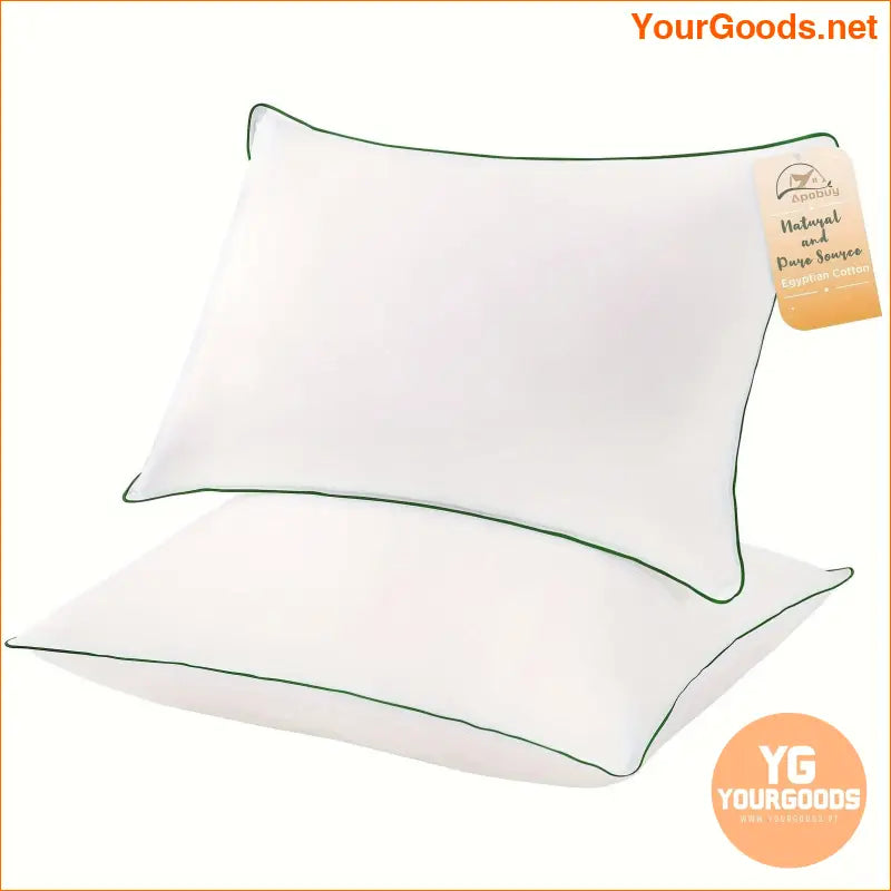 Luxury Cooling Bed Pillows with Breathable Cover Queen - YourGoods Online Shop