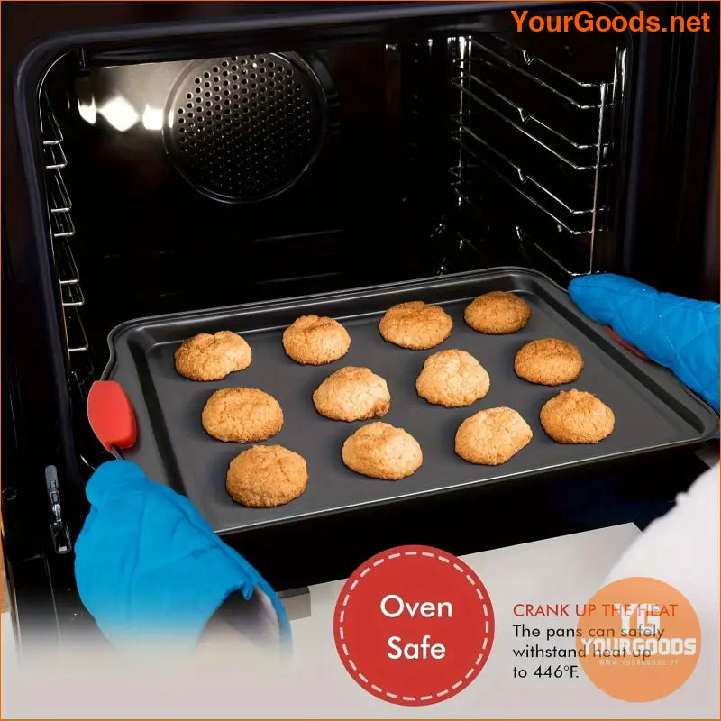 Luxury Nonstick Gray Baking Pan 3pc Set - YourGoods Online Shop