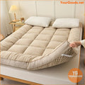 Luxury Soft Plaid Mattress Cover for Cozy Comfort - YourGoods Online Shop