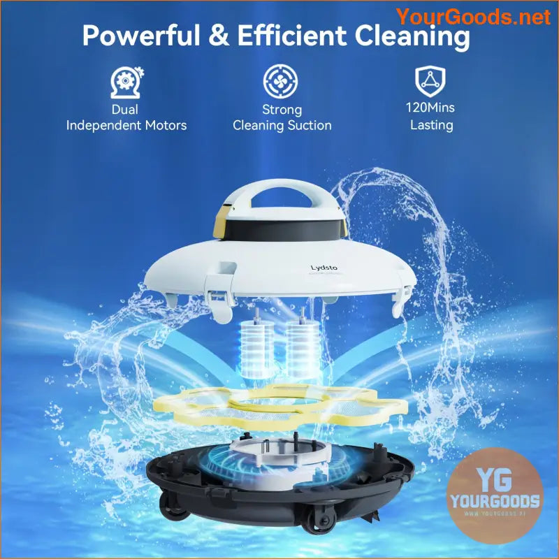 Lydsto Pro Robotic Pool Cleaner Cordless Automatic and Efficient - YourGoods Online Shop