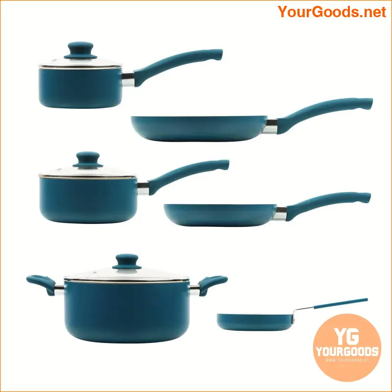 Mainstays Corsair Nonstick 12Piece Ceramic Cookware Set - YourGoods Online Shop