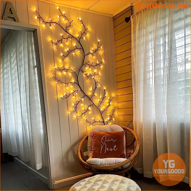 Mediterranean Style 59ft Vine Lights 96 LEDs 8 Modes USB - YourGoods Online Shop