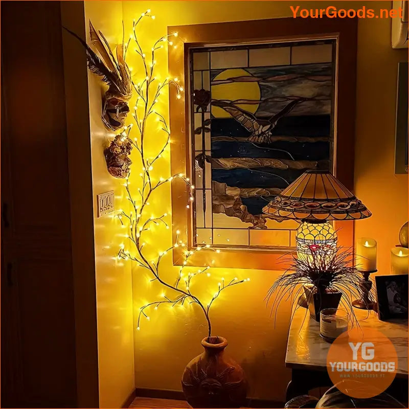 Mediterranean Style 59ft Vine Lights 96 LEDs 8 Modes USB - YourGoods Online Shop