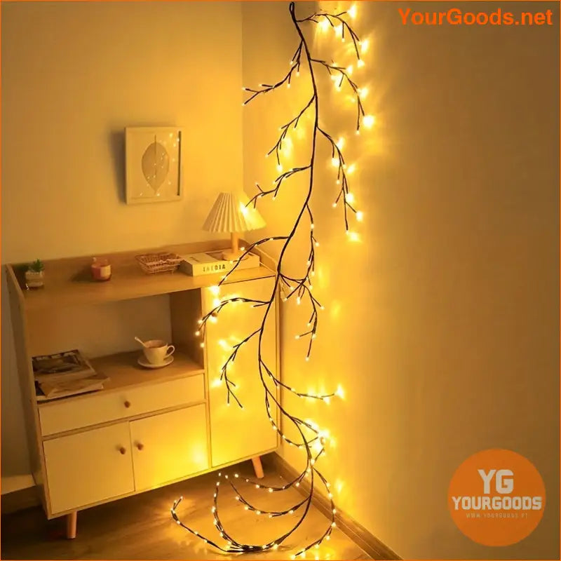 Mediterranean Style 59ft Vine Lights 96 LEDs 8 Modes USB - YourGoods Online Shop