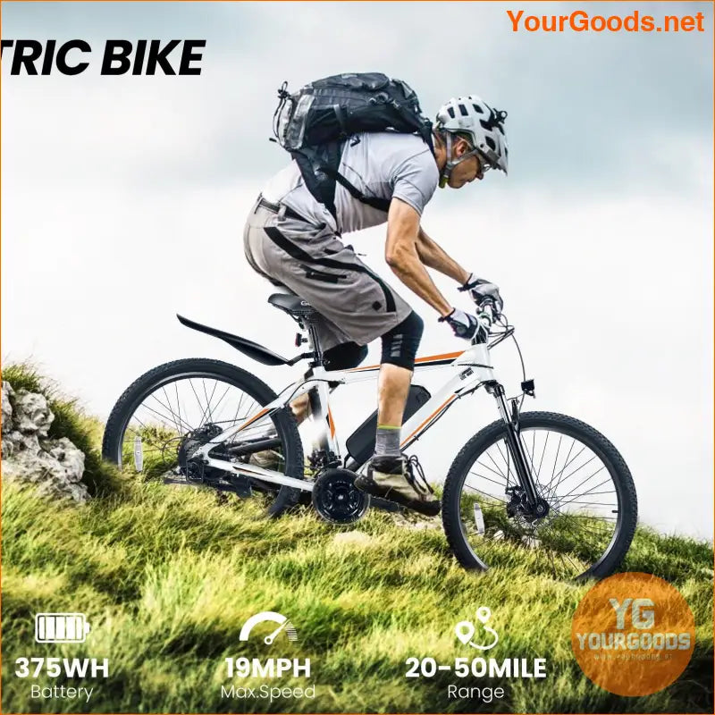 Mens 500W 21Speed Electric Mountain Bike UL Certified - YourGoods Online Shop