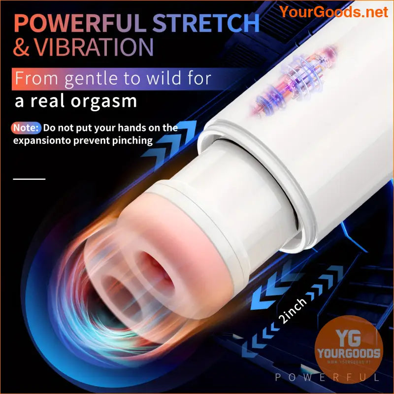 Mens Automatic Sucking Vibrating Masturbator with Real Vaginal Stimulation - YourGoods Online Shop