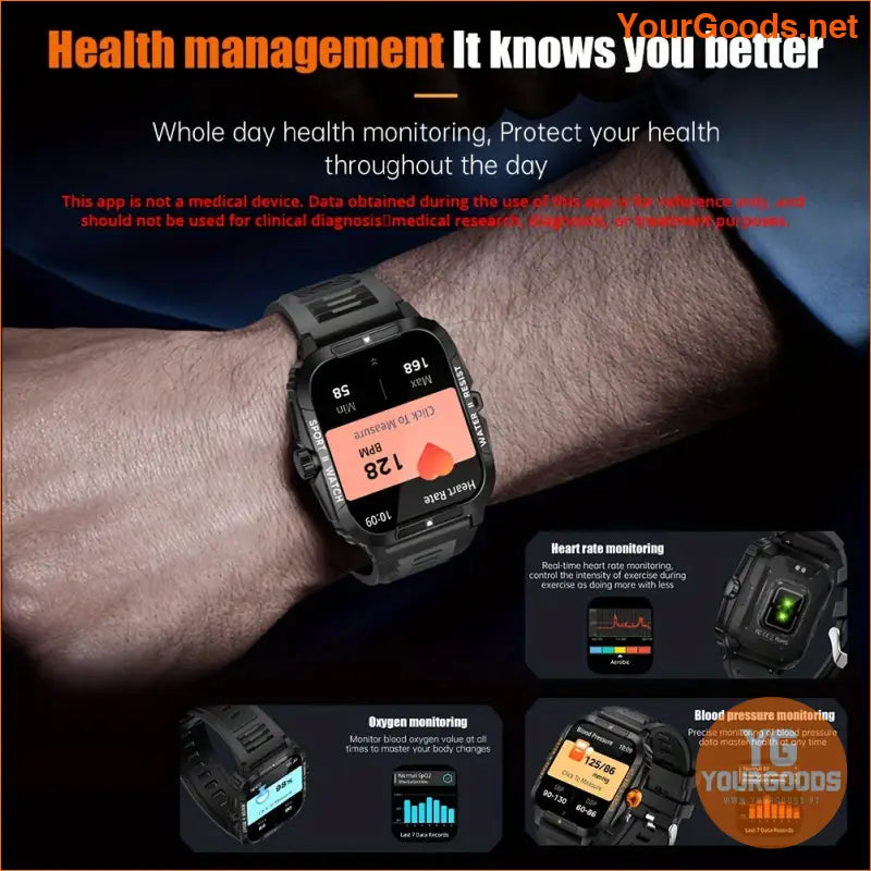 Mens Smart Watch HD Screen Voice Calling 100 Sports Modes - YourGoods Online Shop