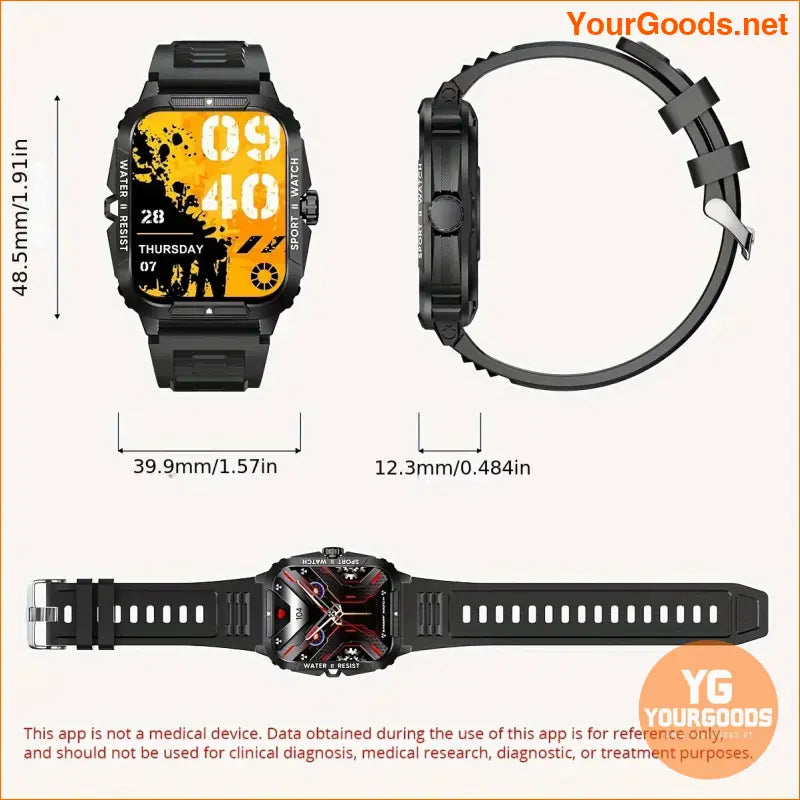 Mens Smart Watch HD Screen Voice Calling 100 Sports Modes - YourGoods Online Shop