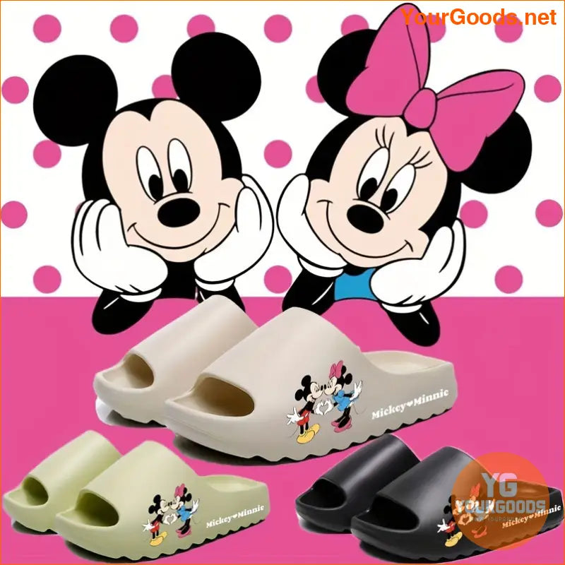 Mickey Minnie Kawaii Soft Sole NonSlip Slippers - YourGoods Online Shop