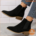 MidHeel Chunky Chelsea Boots Stretch Pointed Toe - YourGoods Online Shop