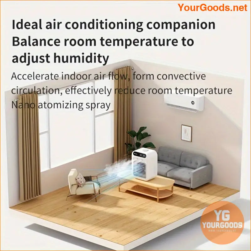 Mini Portable USBPowered Air Conditioner Fan - YourGoods Online Shop